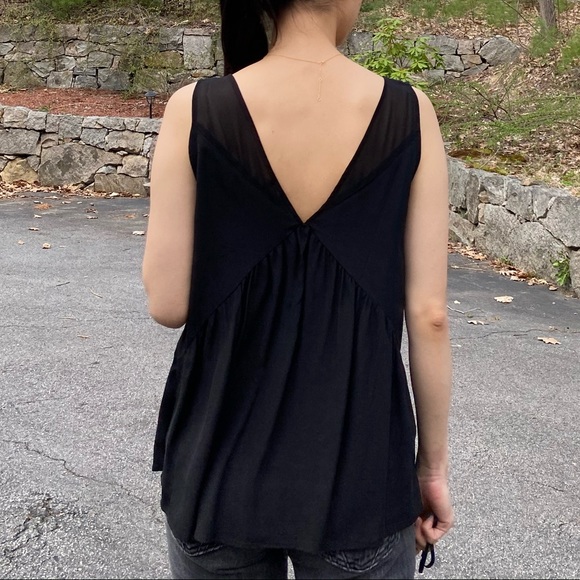 Madewell Black Silk Dance Floor Tank - Picture 8 of 10